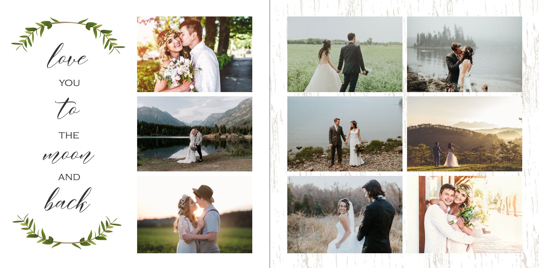 Photo Book - Wedding Greenery square 10-11