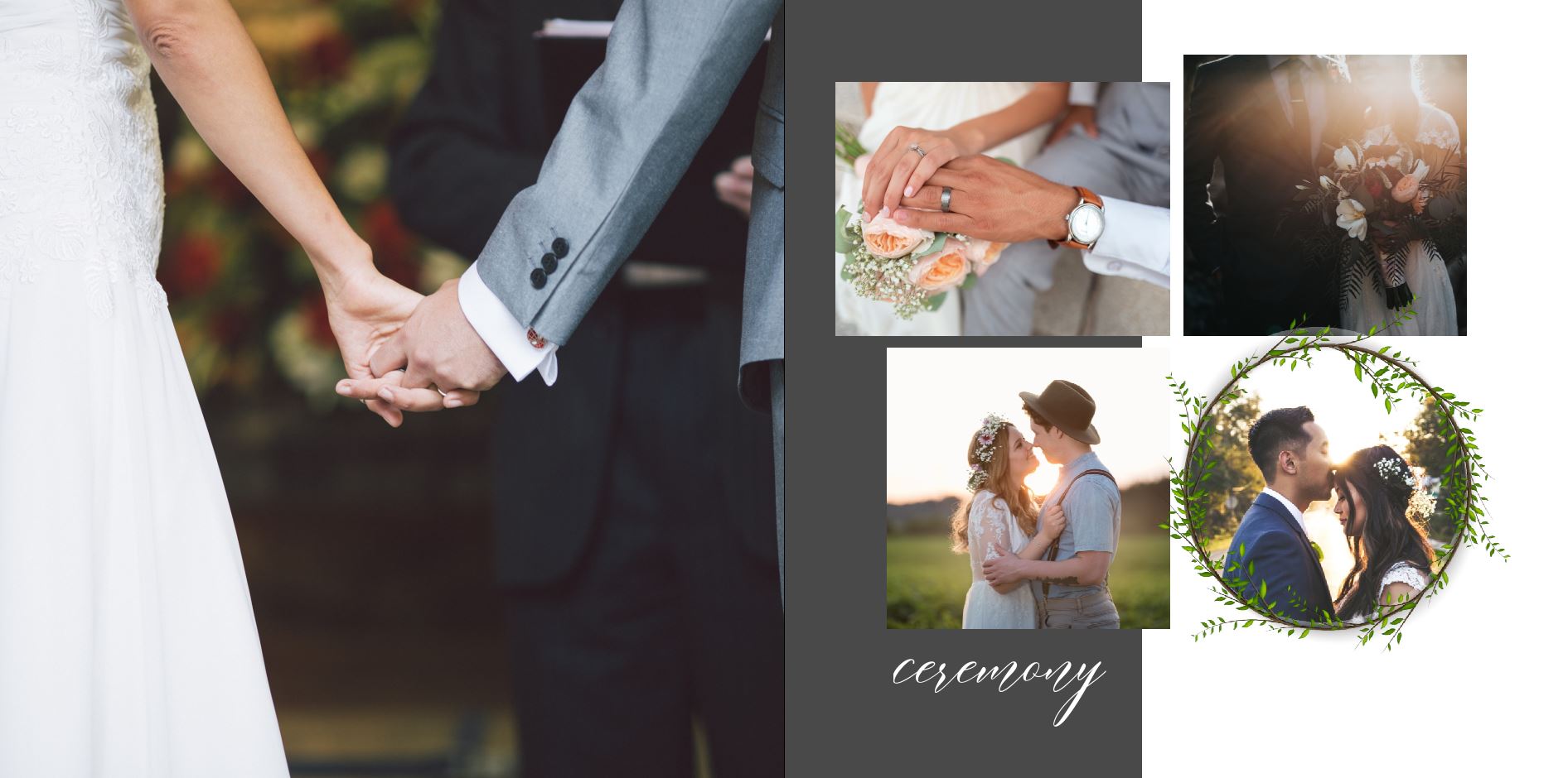 Photo Book - Wedding Greenery square 12-13
