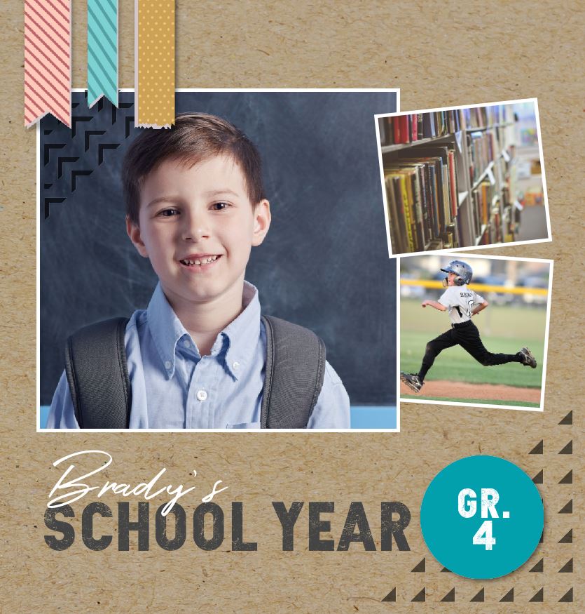 Photo Book - Kraft School Year square Front