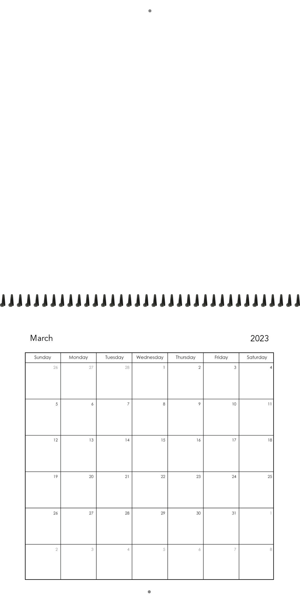 Wall Calendar Blank Calendar 12x12 03