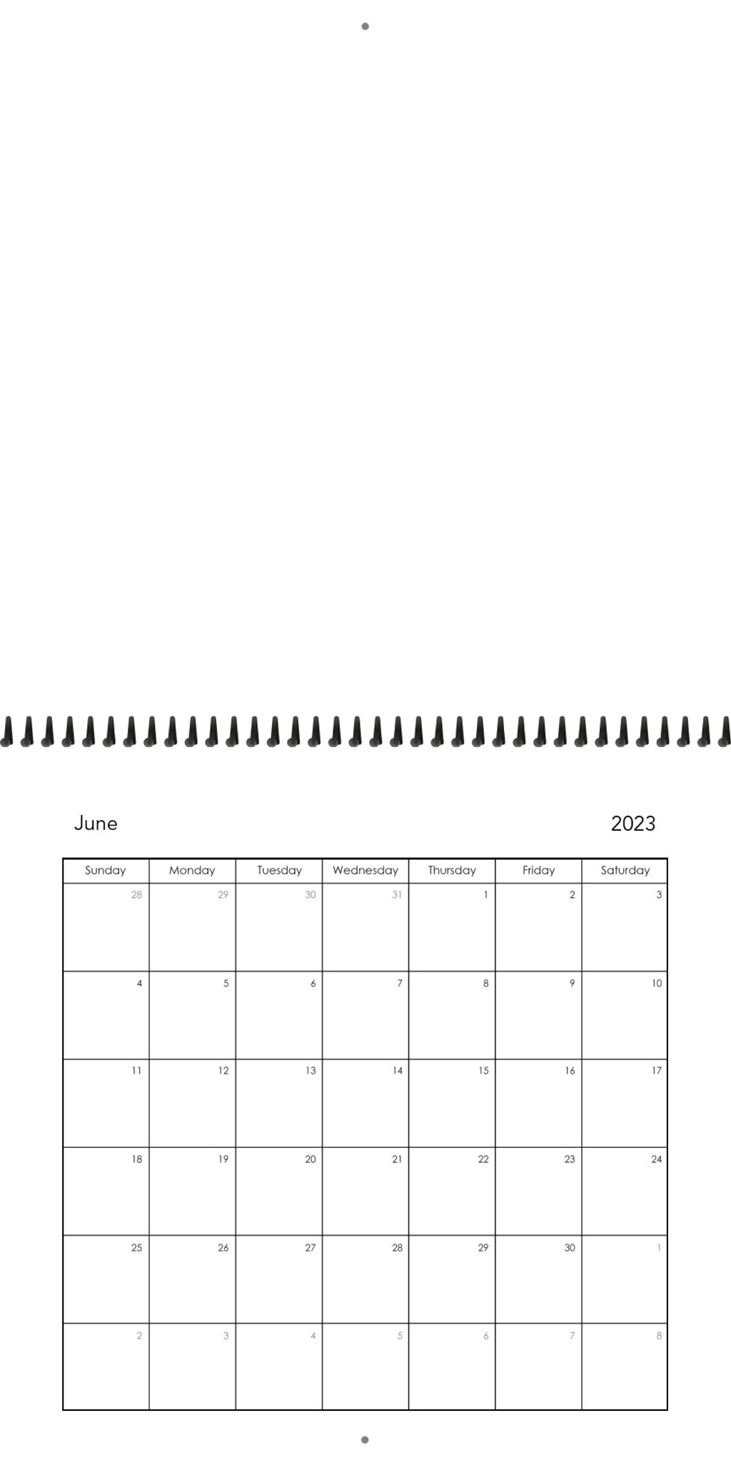 Wall Calendar Blank Calendar 12x12 06