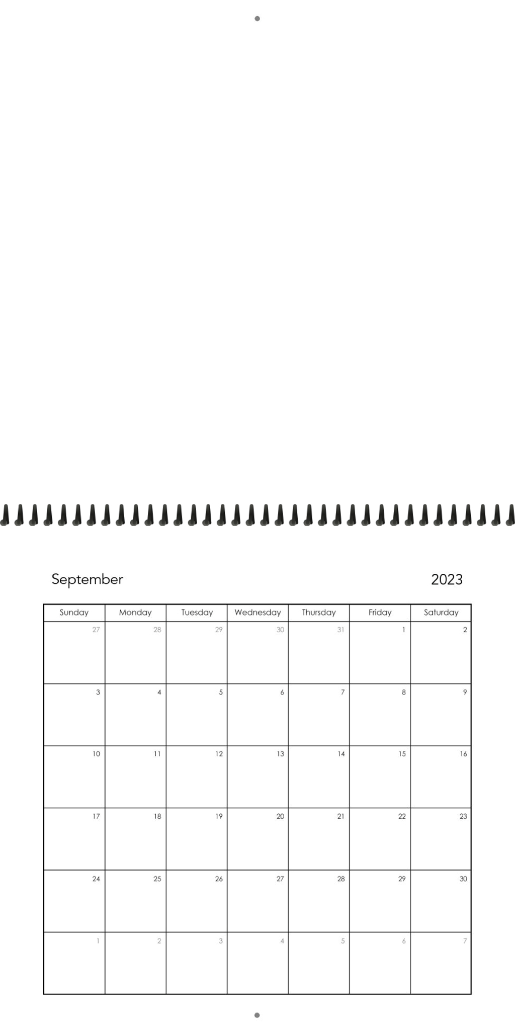 Wall Calendar Blank Calendar 12x12 09