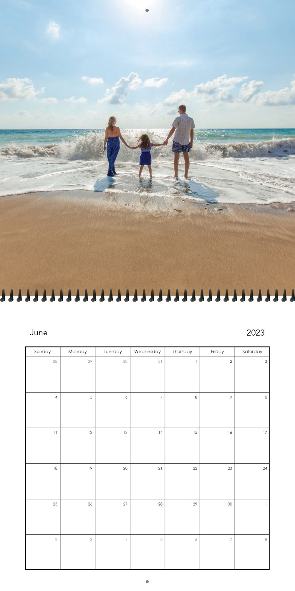 Wall Calendar Single Photo Layout 12x12 06