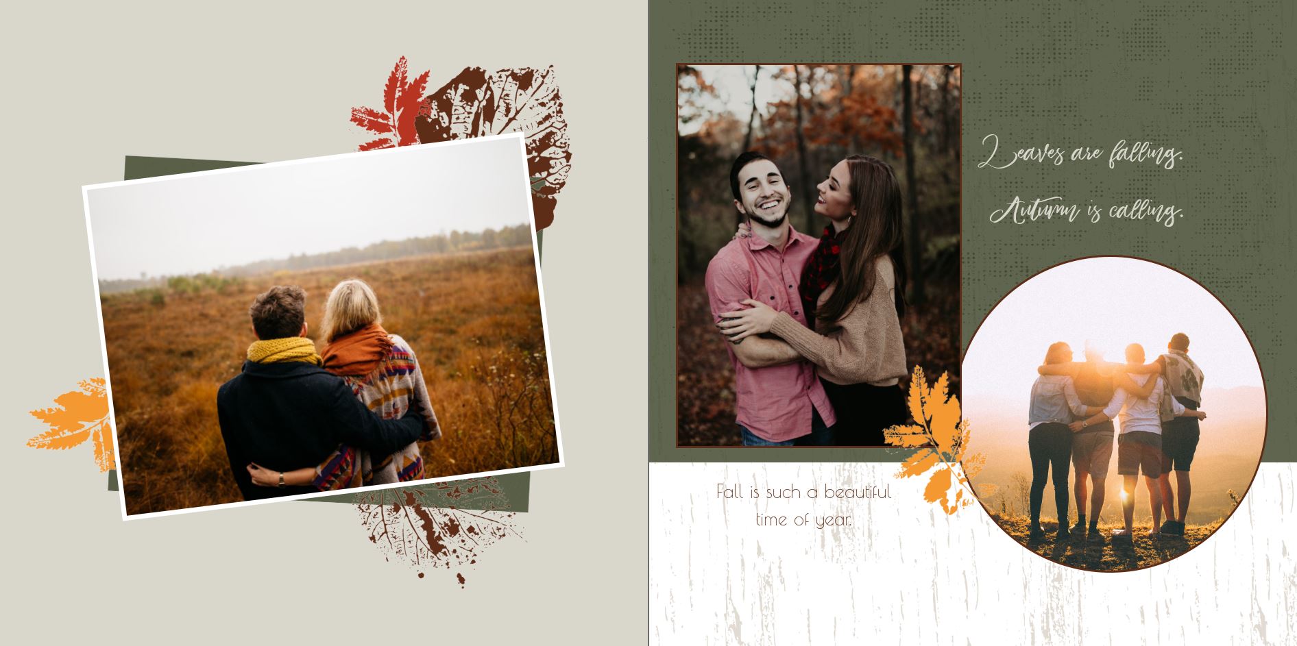 Photo Book - Thankful for Autumn square 8-9