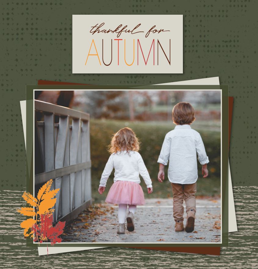 Photo Book - Thankful for Autumn square Front