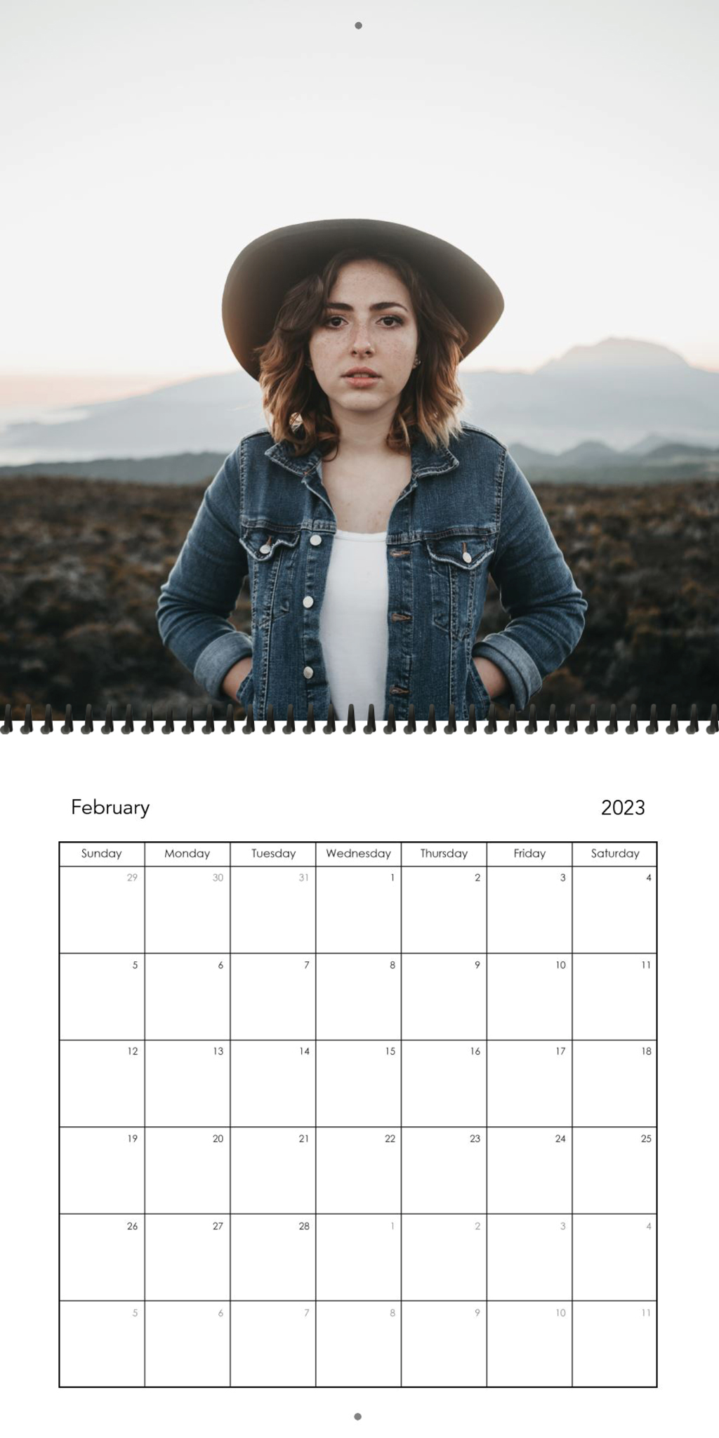 Wall Calendar White Portfolio 12x12 02