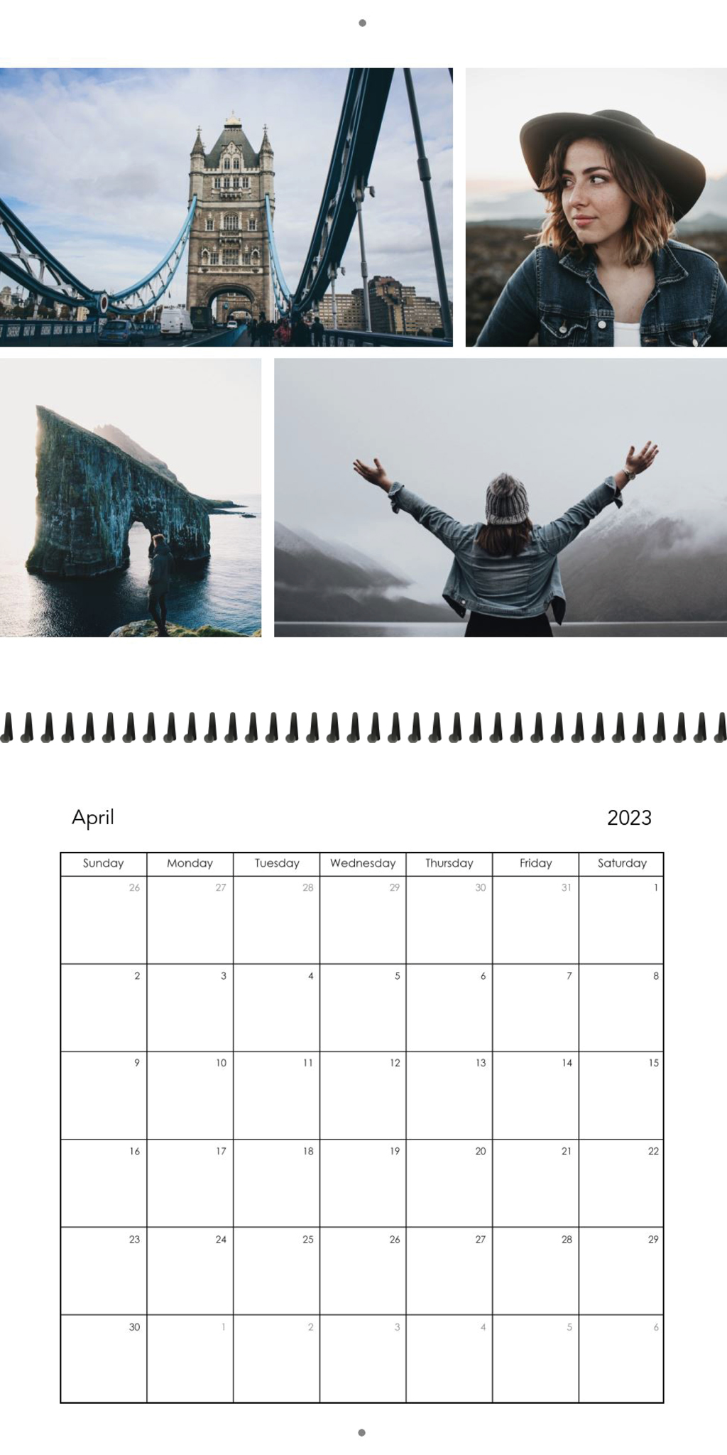 Wall Calendar White Portfolio 12x12 04