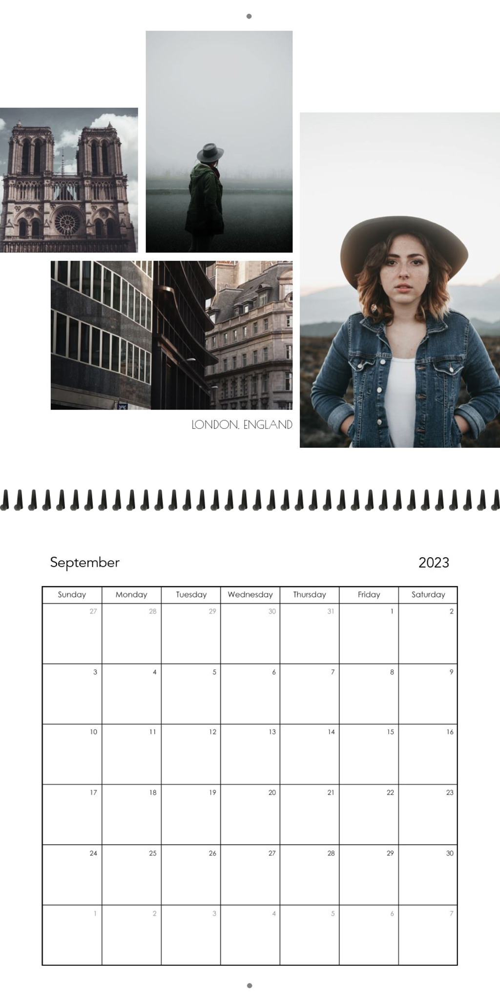 Wall Calendar White Portfolio 12x12 09