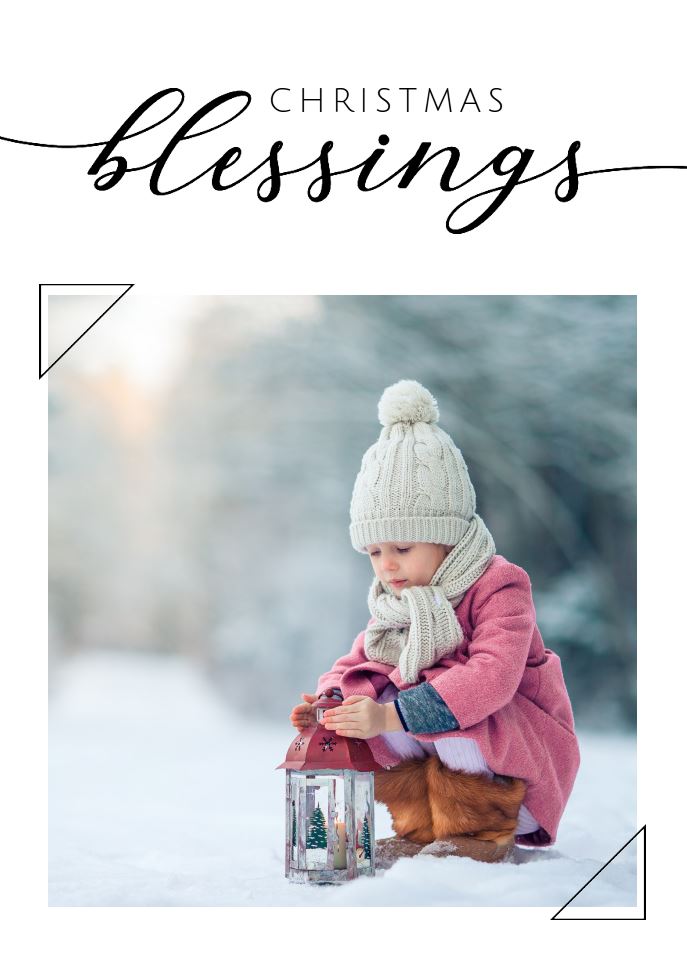 Photo Card - Holiday Blessing portrait1