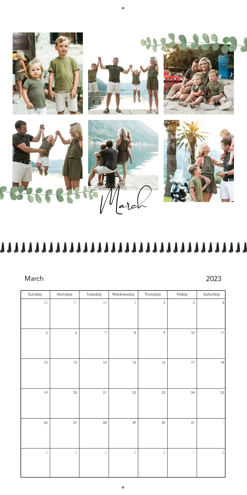 Wall Calendar Greenery Calendar 12x12 03