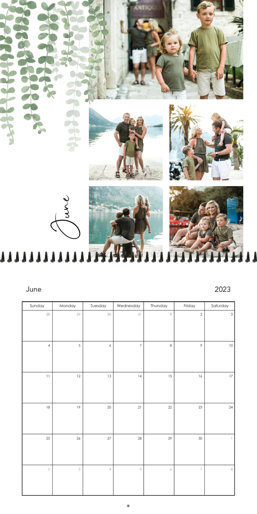 Wall Calendar Greenery Calendar 12x12 06
