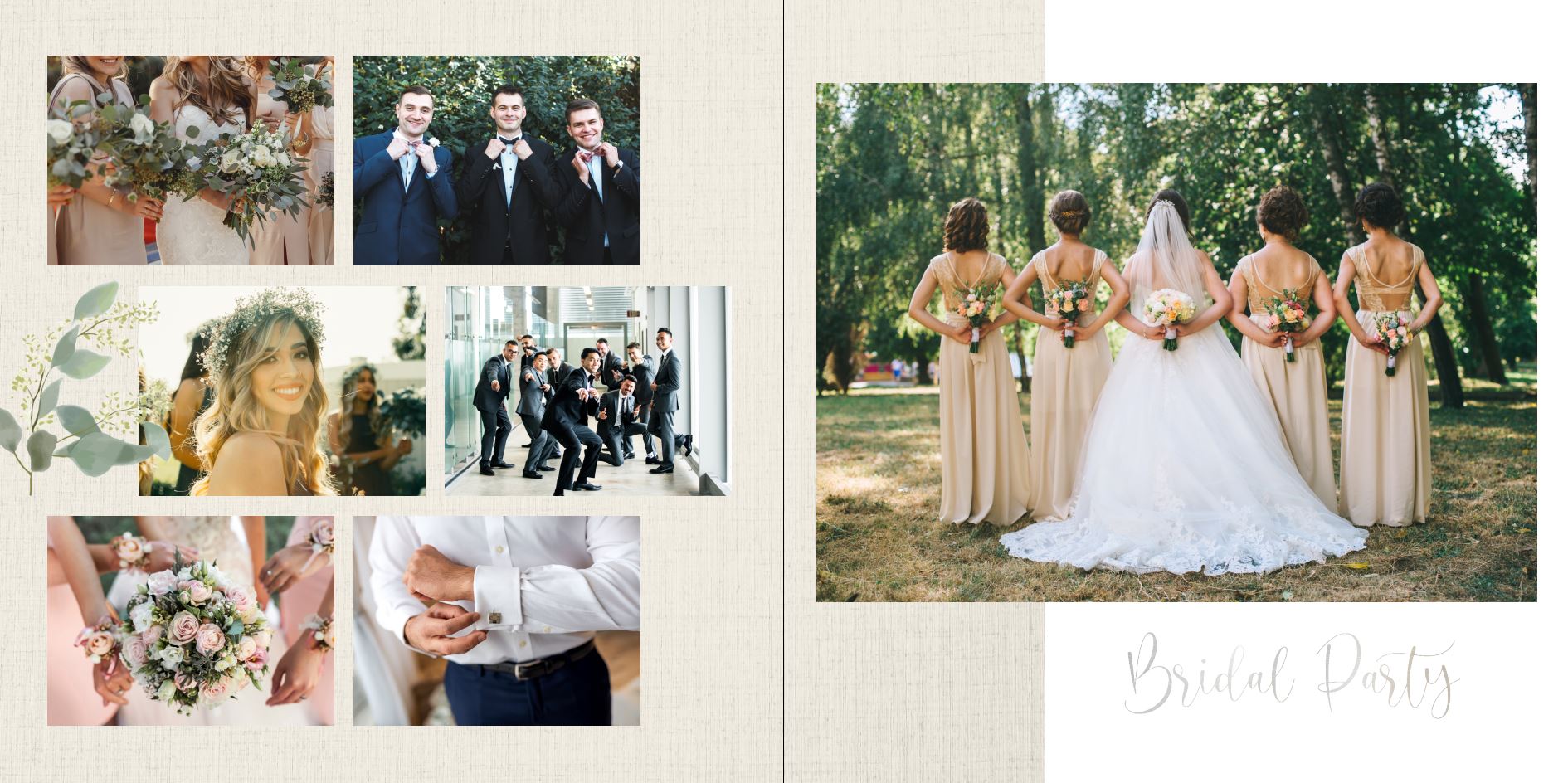 Photo Book - Eucalyptus Wedding square 8-9
