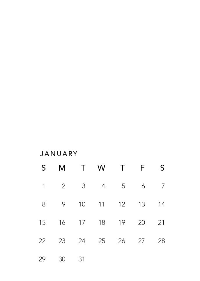 Easel Calendar - Blank 2023