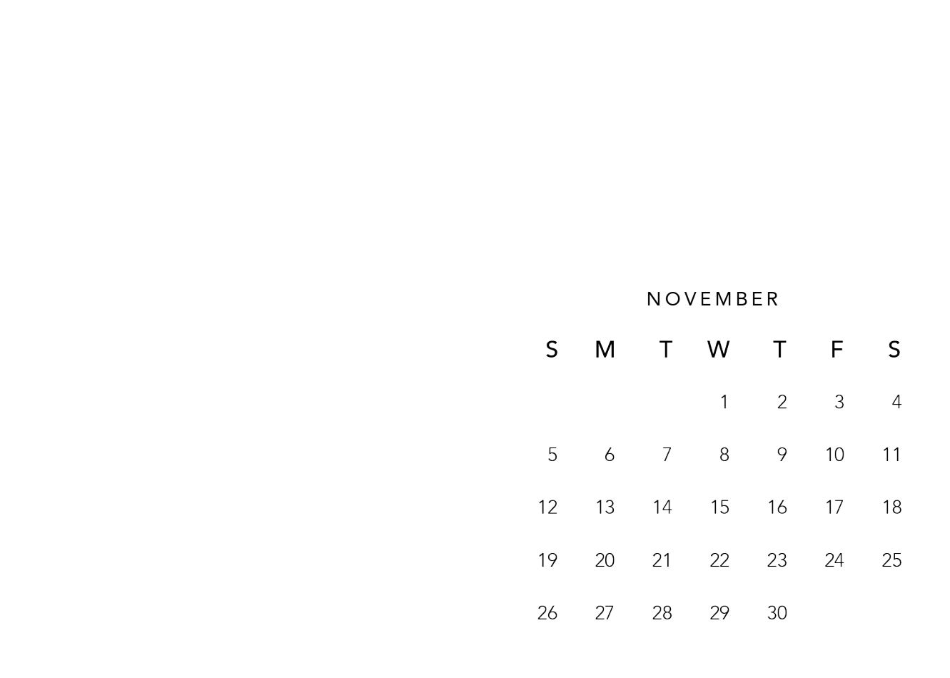 Easel Calendar - Blank 2023