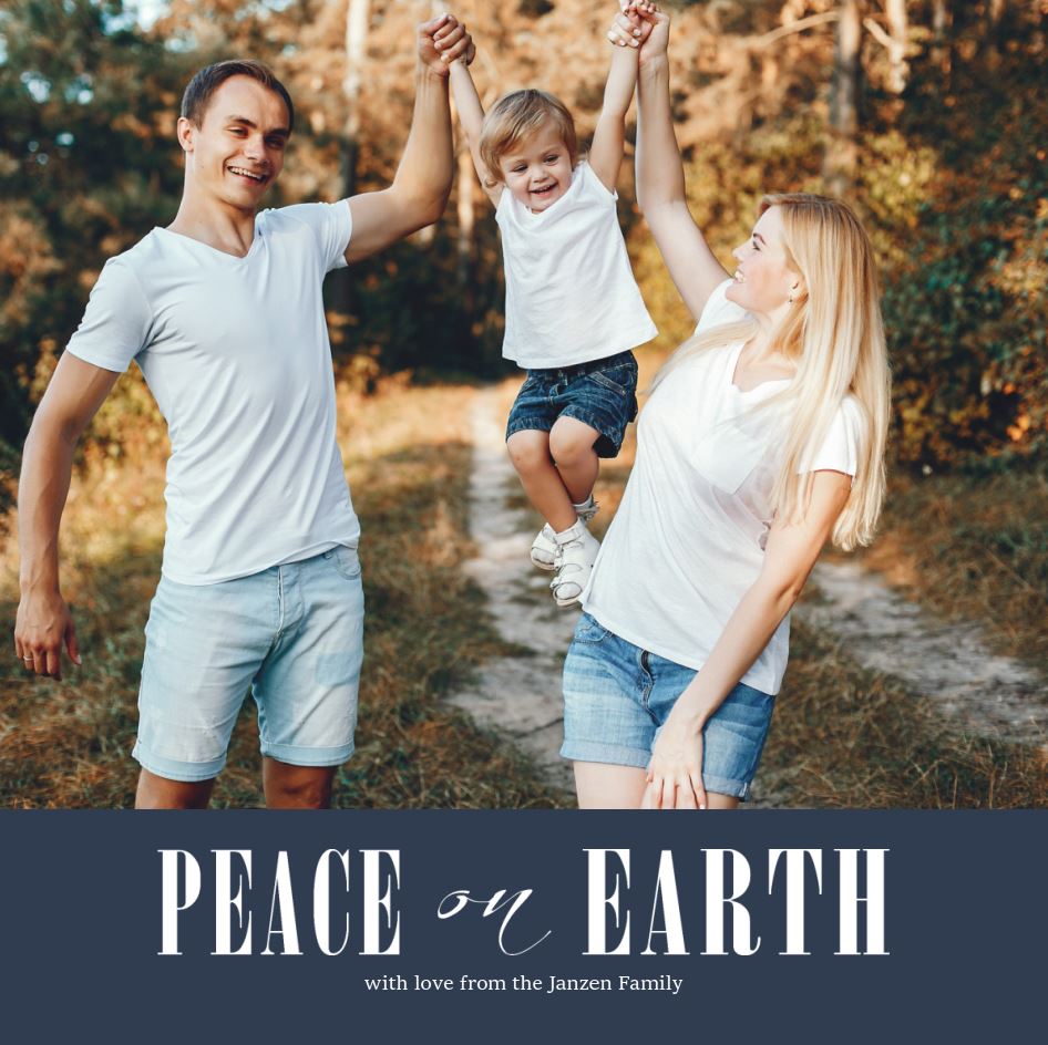Photo Card - Peace on Earth square1