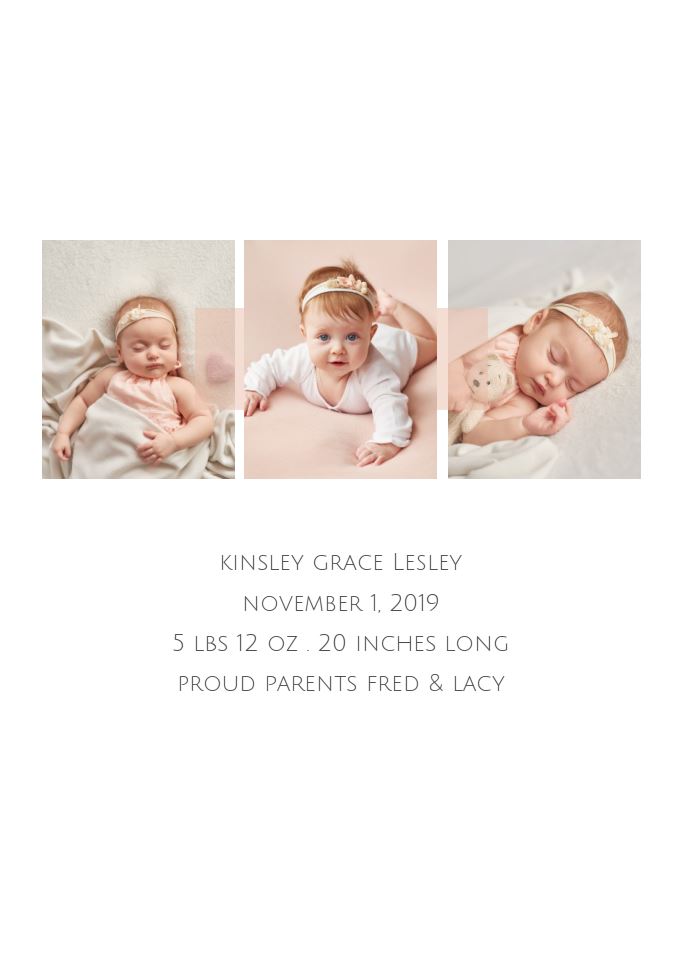 Photo Card - Baby Block portrait2