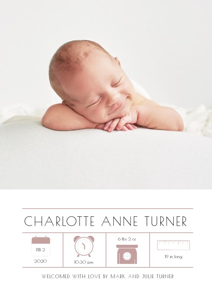 Photo Card - Baby Details portrait1