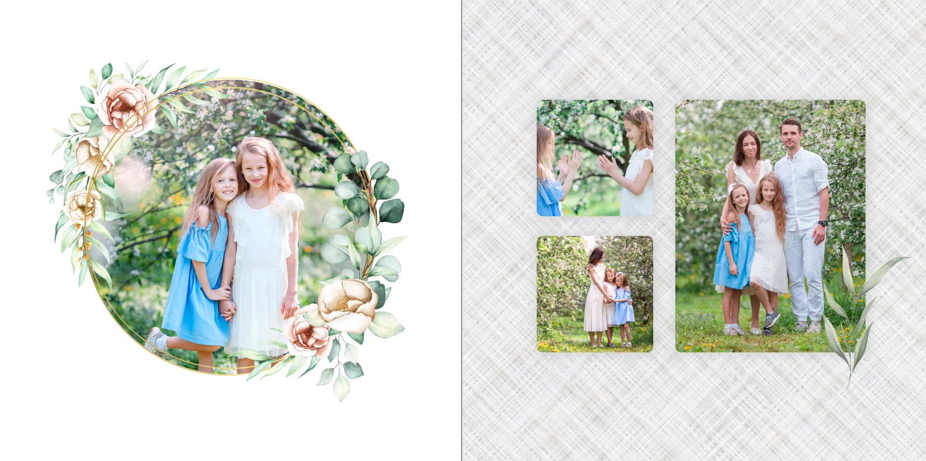 Photo Book - Flowered Frames square 2-3