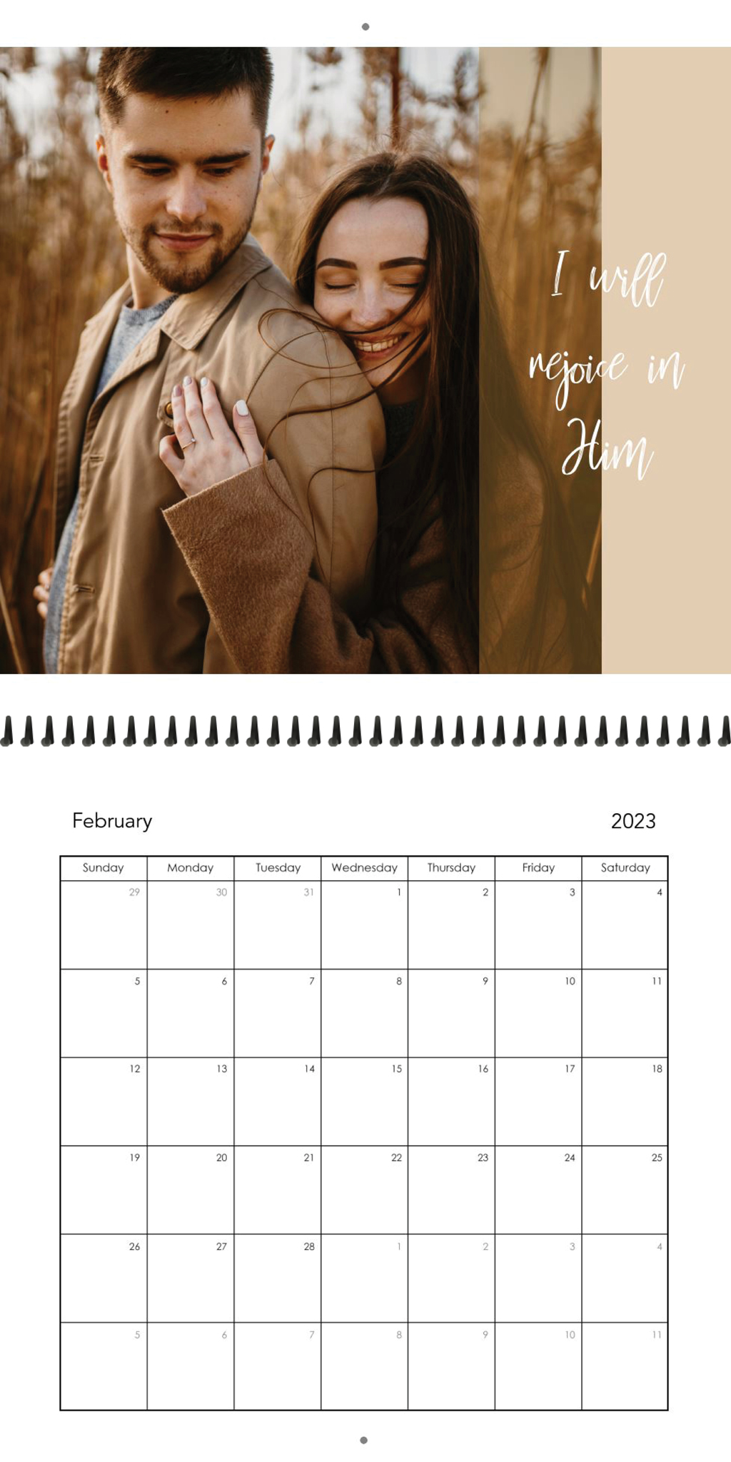 Wall Calendar Monthly Verses 12x12 02