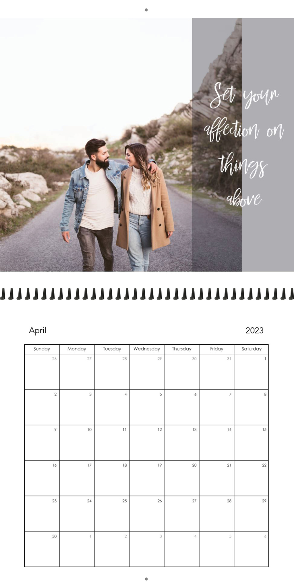 Wall Calendar Monthly Verses 12x12 04