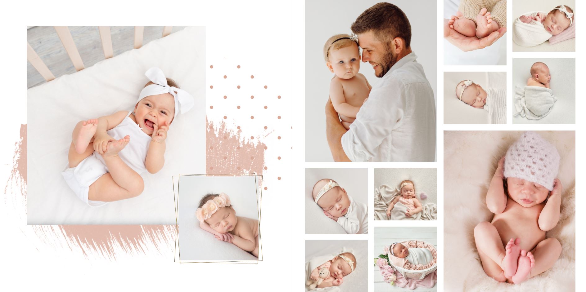 Photo Book - Soft Baby Girl square 12-13