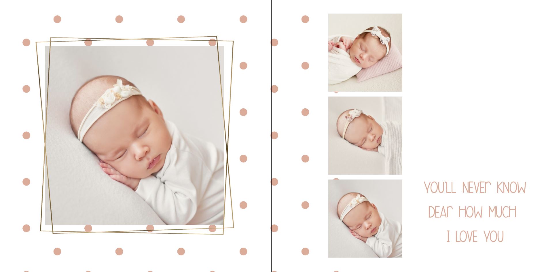 Photo Book - Soft Baby Girl square 16-17