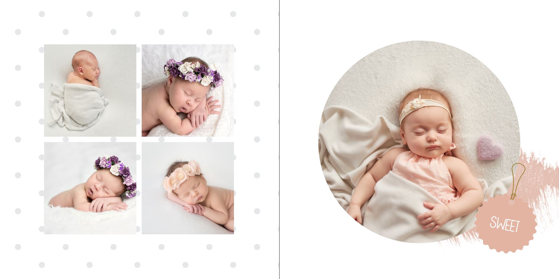 Photo Book - Soft Baby Girl square 18-19
