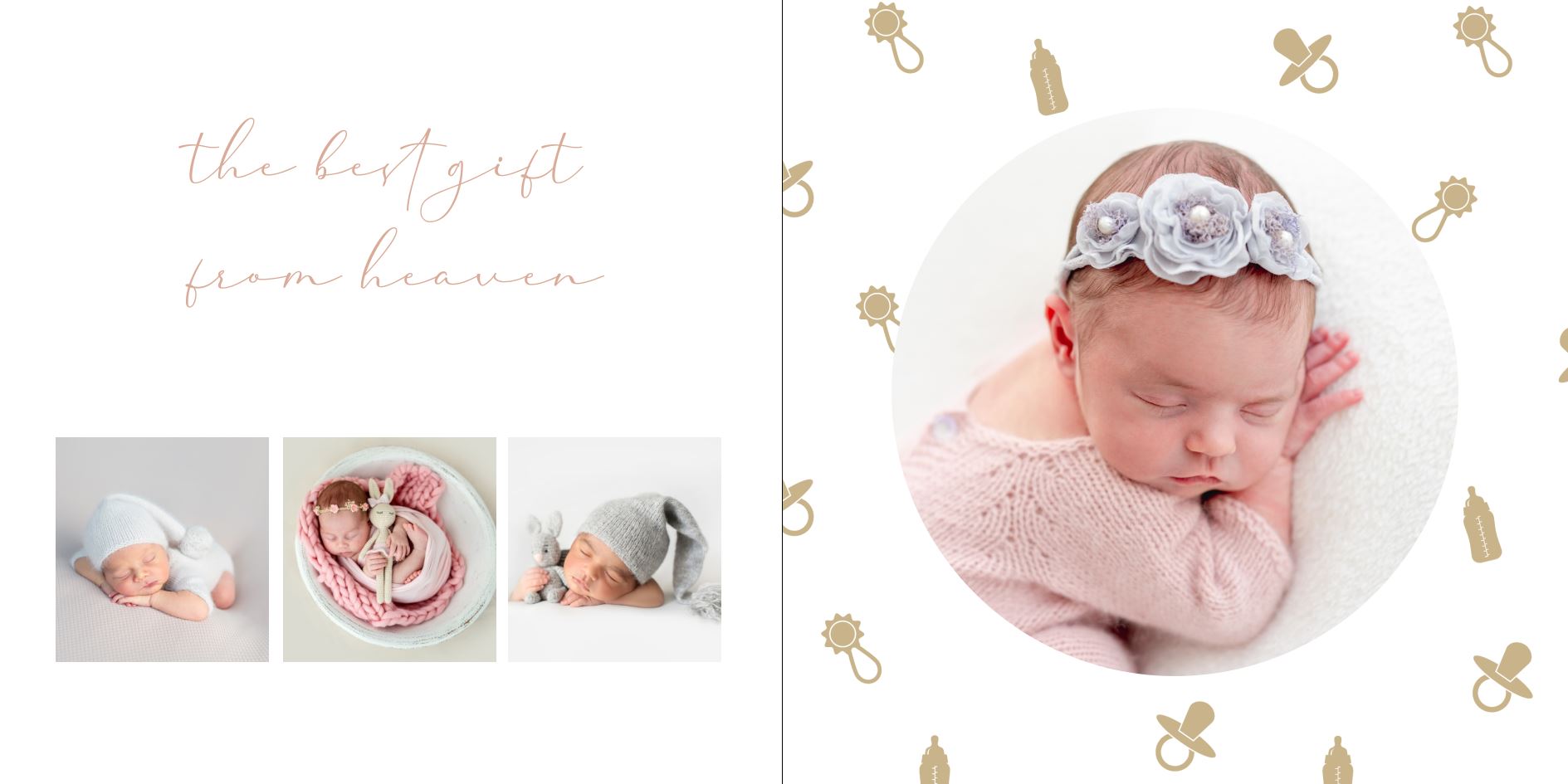 Photo Book - Soft Baby Girl square 4-5