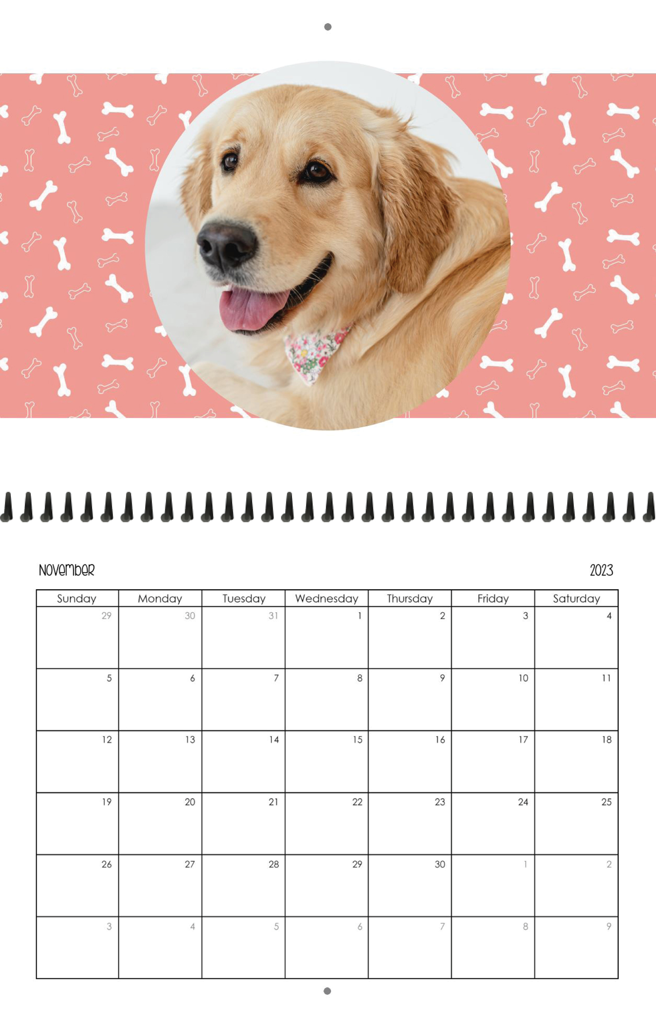 Wall Calendar Pet Pals 11x8.5 11