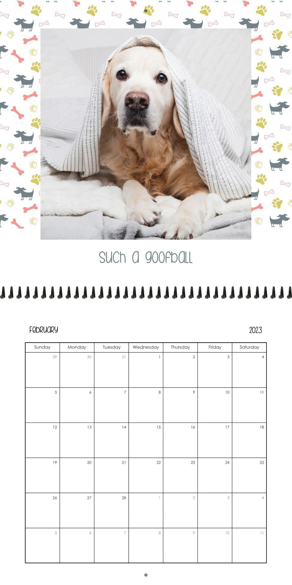 Wall Calendar Pet Pals 12x12 02