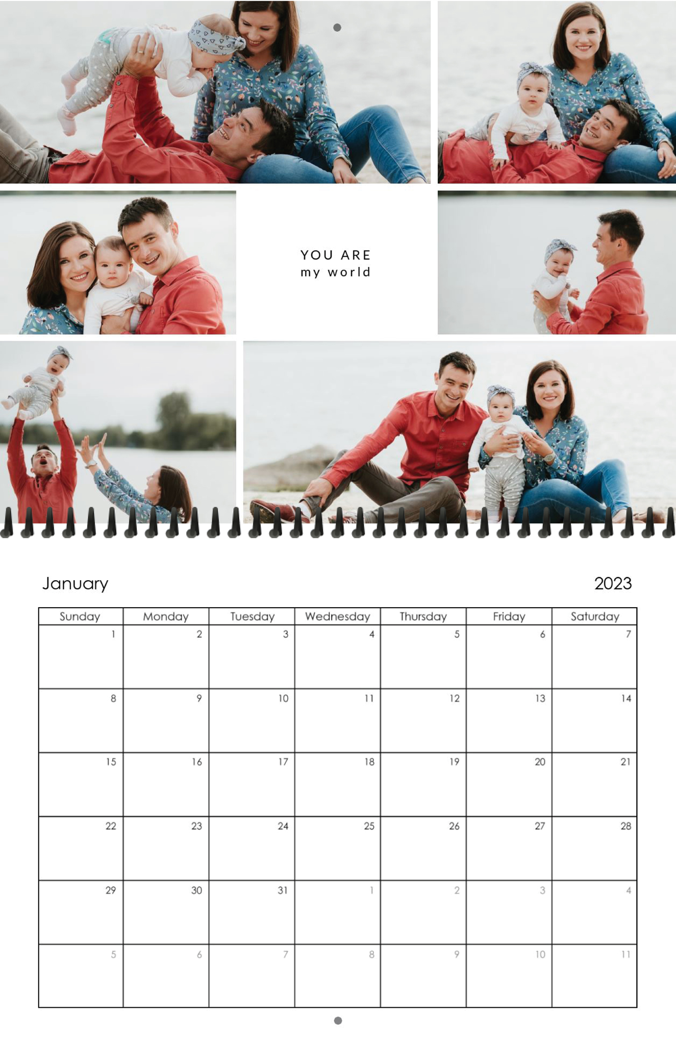 Wall Calendar Square Quotes 11x8.5 01
