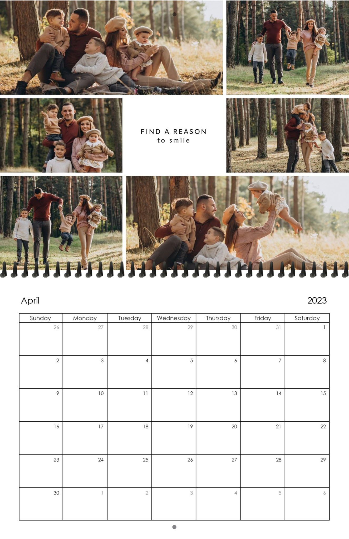 Wall Calendar Square Quotes 11x8.5 04