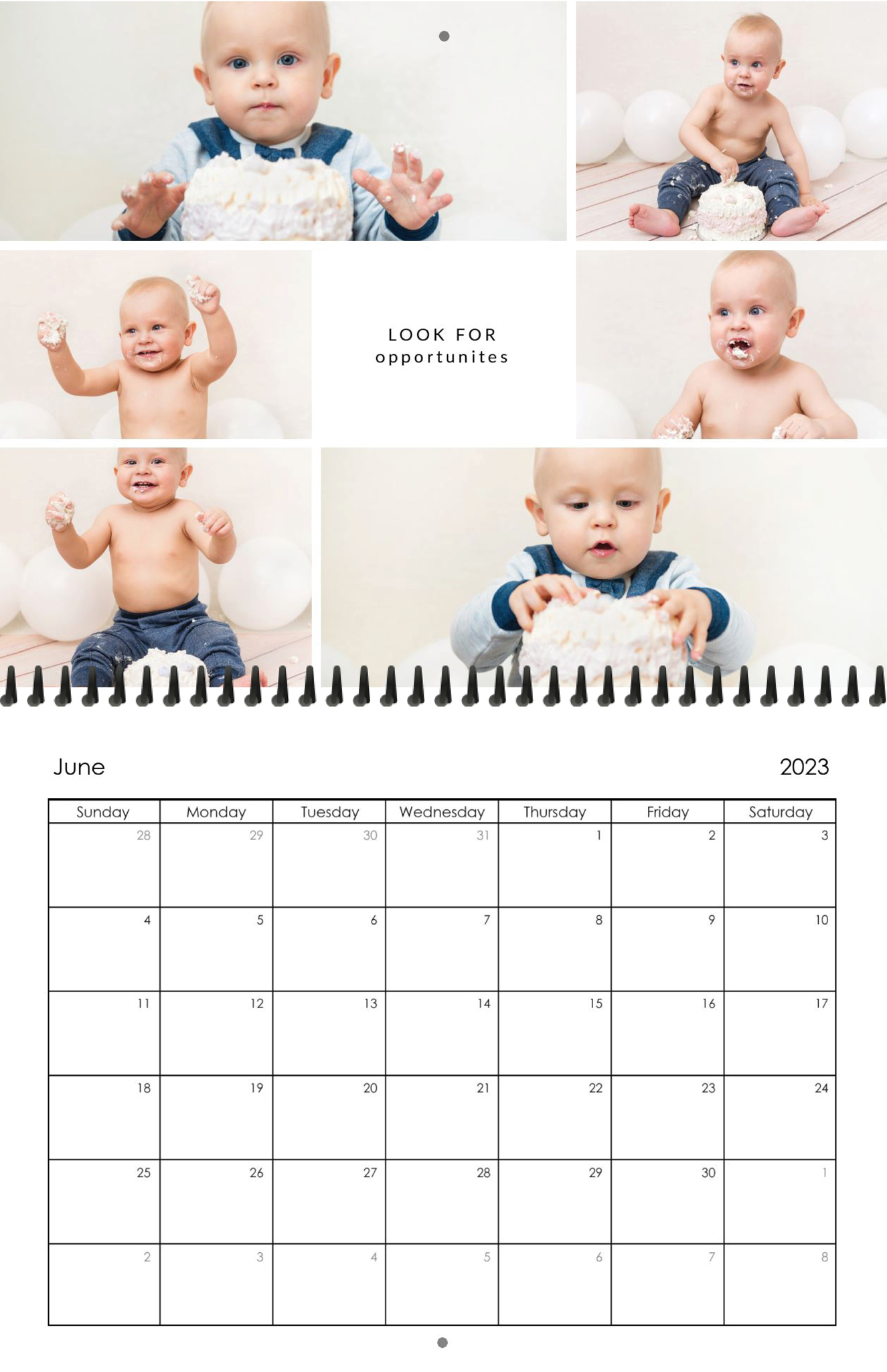 Wall Calendar Square Quotes 11x8.5 06