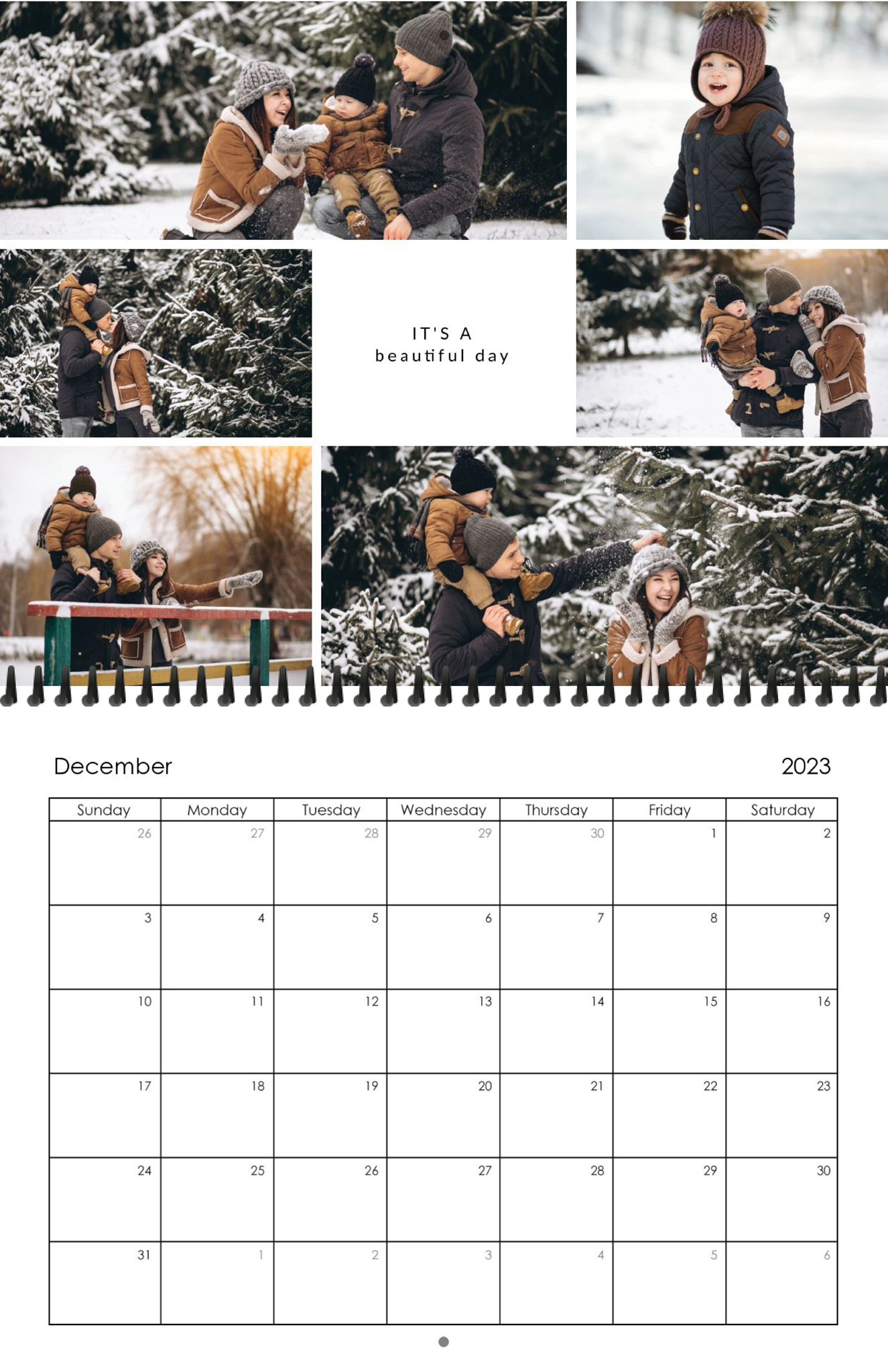 Wall Calendar Square Quotes 11x8.5 12