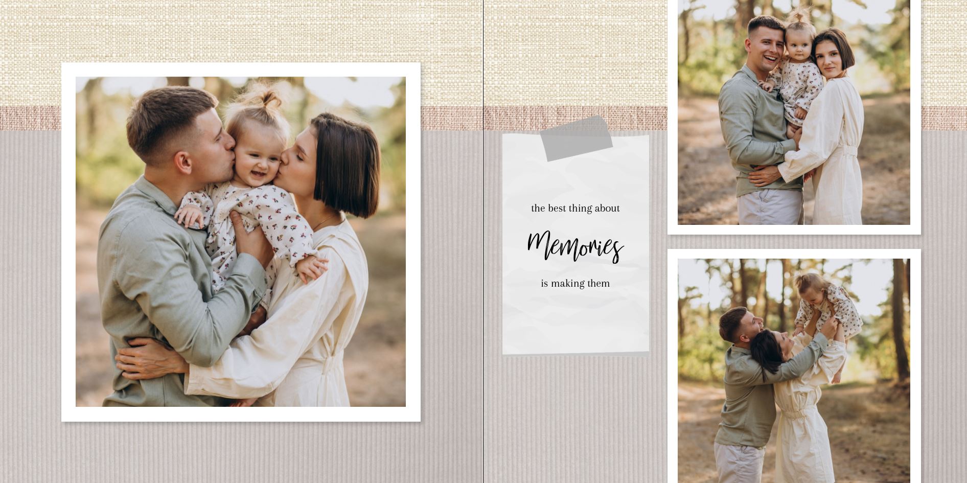 Photo Book - Neutral Textures square 2-3