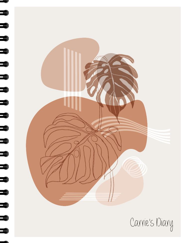 Notebook - Modern Boho Cover 8x11