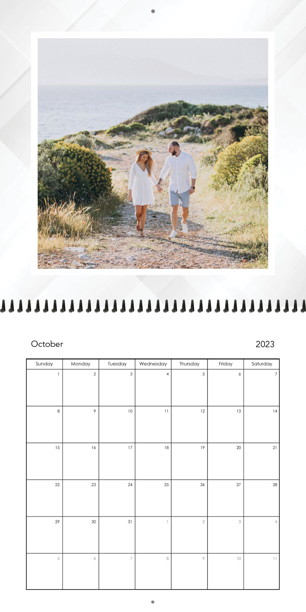 Wall Calendar White Wonder 12x12 10